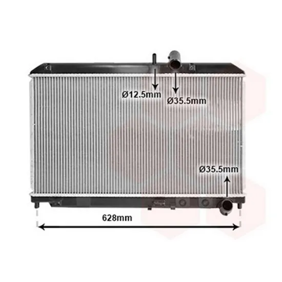 Radiator Motor MAZDA RX-8 2003->2012 Radiator apa pentru 1.3 benzina (36x64.2) Perioada 2003 2004 2005 2006 2007 2008 2009 2010 2011 2012