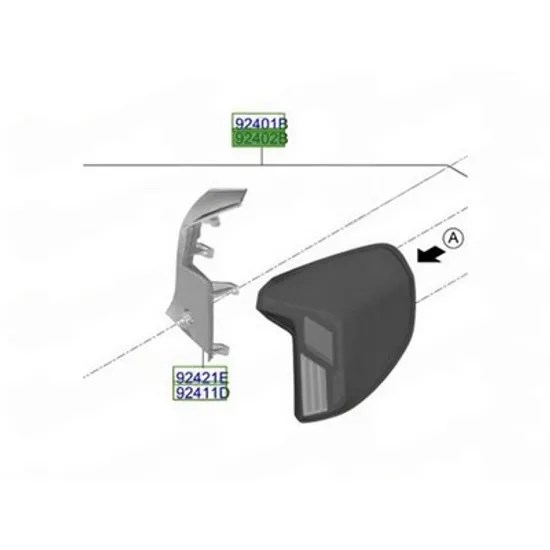 Stop Spate KIA PICANTO 3 2024-> Lampa stop spate (O) DREAPTA Perioada 2024 2025