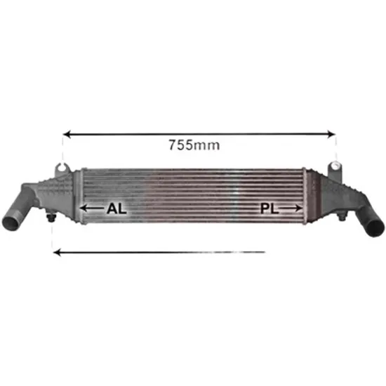 Intercooler MAZDA 3 BK 2003->2009 pentru 1.6 MZ-CD, perioada 2006 2007 2008 2009