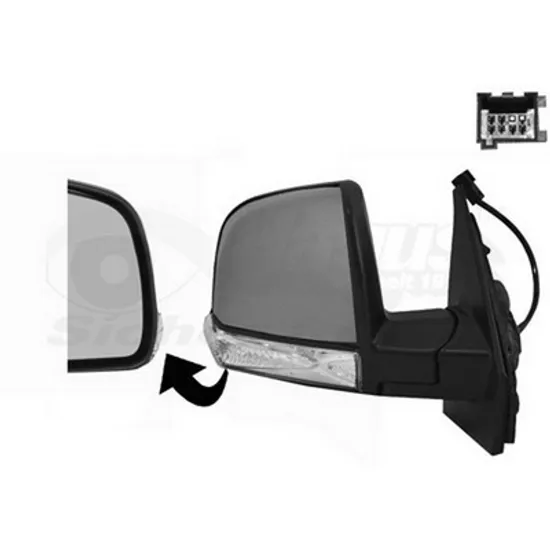 Oglinda OPEL COMBO X12 2012-> Oglinda exter dreapta electrica/incalzire pt vopsit cu semnal pt Combi Perioada 2012 2013 2014 2015 2016 2017