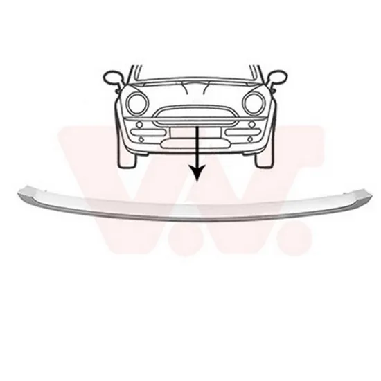 Ornament Grila MINI MINI cupe R58 2010->2015 Bandou grila inferior, Perioada 2011 2012 2013 2014