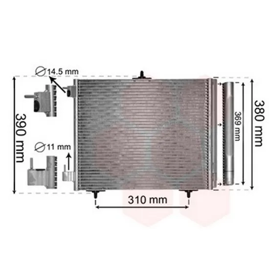 Radiator Aer Conditionat CITROEN C3 Pluriel 2003-> Radiator aer conditionat 2005-> benzina/ diesel (42x37) 3 suporti Perioada 2005 2006 2007 2008 2009 2010