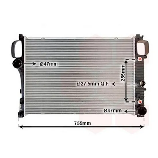 Radiator Motor MERCEDES S-CLASS W221 2005->2013 Radiator apa pentru (64x44x47) CV automata Perioada 2005 2006 2007 2008 2009 2010 2011 2012 2013