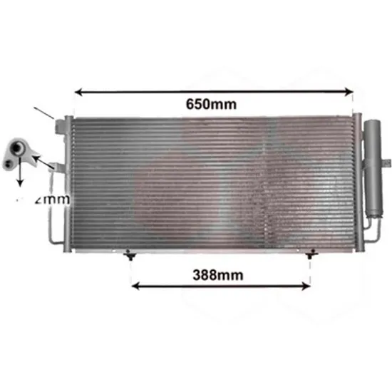 Radiator aer conditionat MERCEDES CLA C117 2013->2019 pentru CLA 200 CDI / d , perioada 2014 2015 2016 2017 2018 2019