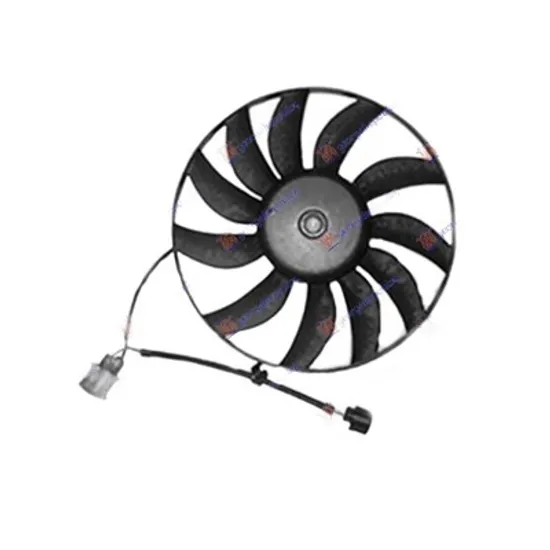 Ventilator Motor VW GOLF PLUS 2004->2013 Electroventilator (motor si elice) (360mm) (100w) Perioada 2005 2006 2007 2008 2009 2010 2011 2012 2013 2014