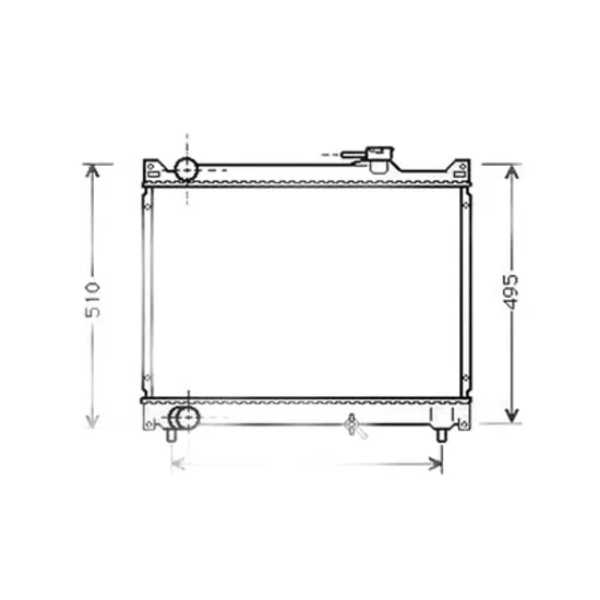 Radiator Motor SUZUKI GRAND VITARA 1 1998->2006 Radiator apa pentru 2,0 V6 - 2 0 16V 42x52x27 Perioada 1998 1999 2000 2001 2002 2003 2004 2005