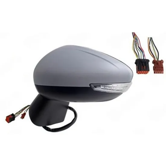 Oglinda CITROEN C3 AIRCROSS 2 2017-> Oglinda exterioara electrica cu incalzire cu rabatare electrica pentru vopsit (cu semnal si lampa podea si senzor banda) 12 PIN STANGA Perioada 2021 2022 2023 2024 2025