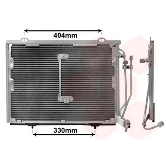 Radiator Aer Conditionat MERCEDES C-CLASS W202 1993->2000 Radiator aer conditionat 2.3 - 2.4i16/18V - 2.5TDI 54.5x41 Perioada 1993 1994 1995 1996 1997 1998 1999 2000