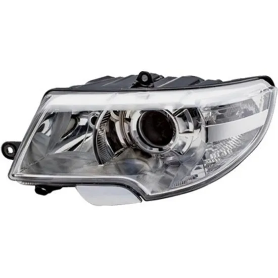 Faruri SKODA SUPERB 2 2008->2015 Far (cu motor) (E) (fara LOGO) (TYC) stanga Perioada 2008 2009 2010 2011 2012 2013 2014 2015