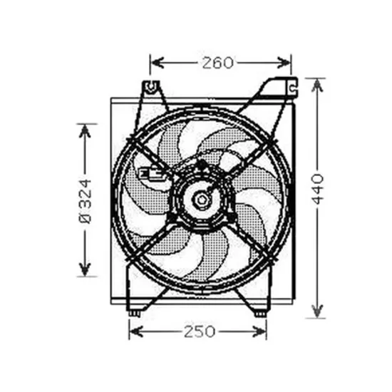 Ventilator Motor KIA RIO 2005->2011 Electroventilator complet benzina, 2005->2012 Perioada 2005 2006 2007 2008 2009 2010 2011