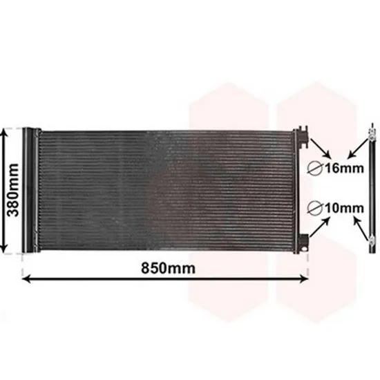 Radiator Aer Conditionat RENAULT TRAFIC 3 2014-> Radiator aer conditionat 1 6 CDTi 78 8x35 6x1 6 Perioada 2014 2015 2016 2017 2018 2019 2020