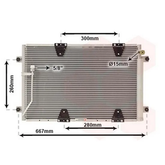 Radiator Aer Conditionat SUZUKI GRAND VITARA 1 1998->2006 Radiator aer conditionat 2003->2005 57,5x38x1 6 2 0TDi Perioada 2003 2004 2005