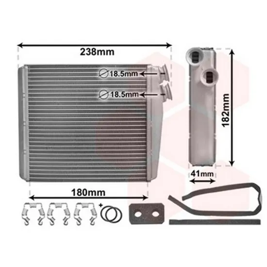Radiator Incalzire VOLVO XC60 1 2008->2017 Calorifer B cu /fara aer conditionat 179x178 Perioada 2008 2009 2010 2011 2012 2013 2014 2015