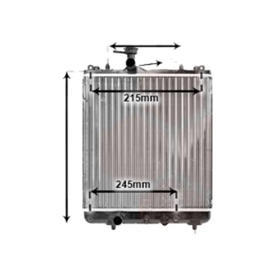 Radiator apa SUZUKI IGNIS 1 2000->2005 pentru 1.3 4WD, 1.3 i 16V 4WD, perioada 2000 2001 2002 2003