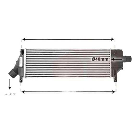 Intercooler NISSAN MICRA 3 2002->2010 1.5 dCi 60KW 82CP , pentru motor perioada 2003 2004,2005,2006,2007,2008,2009 2010