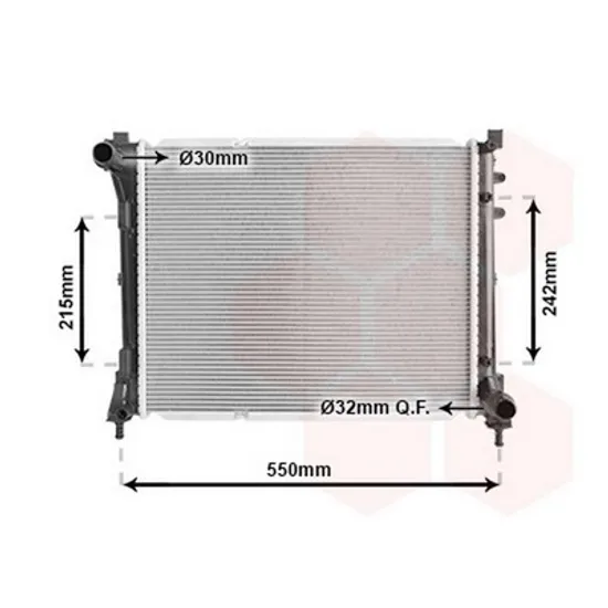 Radiator Motor LANCIA YPSILON 2011-> Radiator apa pentru 0,9i 8V - 1.3 diesel (48x39.2x16) Perioada 2011 2012 2013 2014 2015 2016 2017