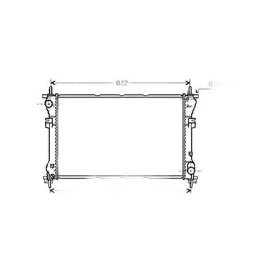 Radiator Motor FORD TRANSIT 2000->2006 Radiator apa pentru 2.0CC TDI - TDCI cu/fara aer conditionat (77x40) Perioada 2000 2001 2002 2003 2004 2005 2006