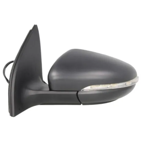 Oglinda exterioara dreapta VW GOLF 6 2008->2013, GOLF 6 Variant 2009->2014 perioada 2008 2009 2010 2011 2012 2013 pana la an de fabricatie 12/2012, fumuriu, cu semnal, inaltime cm 32, latime cm 15, lungime cm 21, reglaj electric, cu incalzire,