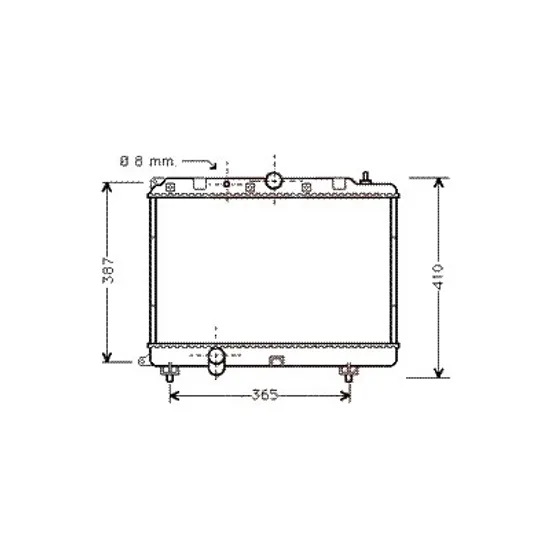 Radiator apa ROVER 25 1999->2005 pentru 2.0 iDT, perioada 1999 2000 2001 2002 2003 2004 2005