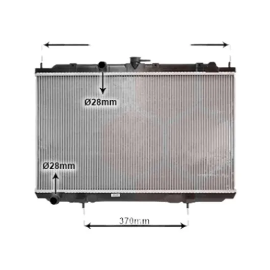 Radiator apa NISSAN ALMERA TINO 1998->2006 1.8 85KW 116CP , pentru motor perioada 2002 2003,2004,2005 2006