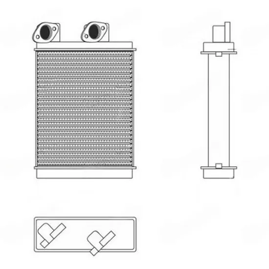 Radiator Incalzire MITSUBISHI L200 2005->2015 Calorifer (180x159x32) Perioada 2006 2007 2008 2009 2010