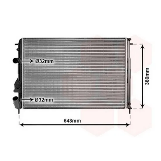 Radiator Motor DACIA LOGAN 2004->2012 Radiator apa 1.6-benzina 1.5 DCI cu aer conditionat (58,5x41,5x34) Perioada 2007 2008 2009 2010 2011 2012