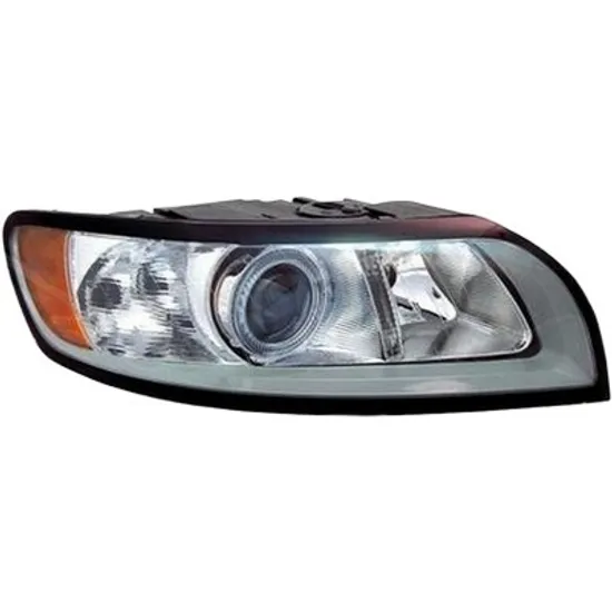 Far dreapta VOLVO V50 2003->2012 perioada 2010 2011 2012 cu motor reglaj, semnal galben, cu reglaj electric, cu bec H7, cu bec H9