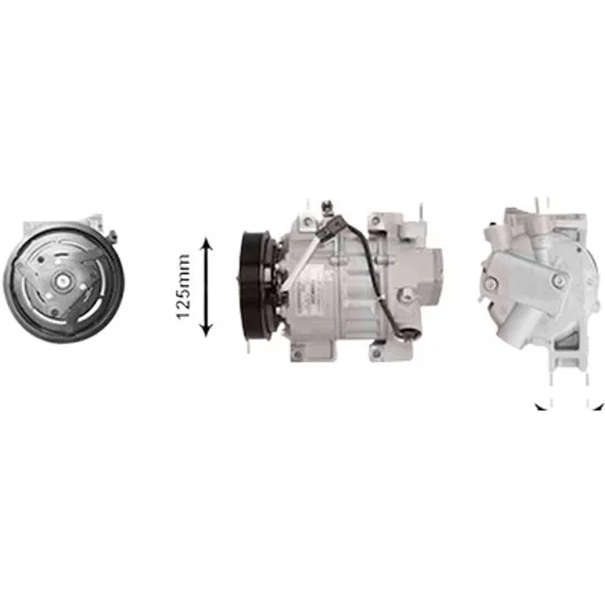 Compresor aer conditionat NISSAN X-TRAIL T31 2007->2014 pentru 2.5 4x4, perioada 2007 2008 2009 2010 2011 2012 2013