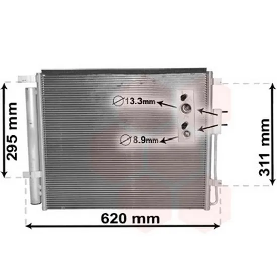 Radiator Aer Conditionat HYUNDAI SANTA FE 3 2012->2018 Radiator aer conditionat 2.0-2.2 CRDi diesel T.HALLA KOYO 2012->2016 Perioada 2012 2013 2014 2015 2016 2017