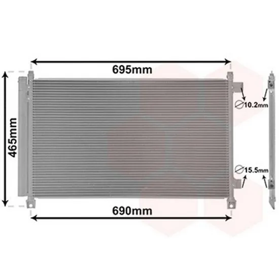 Radiator Aer Conditionat NISSAN X-TRAIL T32 2014-> Radiator aer conditionat 2.0-2.5 16v benzina 710x400x12 Perioada 2013 2014 2015 2016 2017 2018 2019 2020 2021 2022 2023