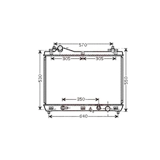 Radiator apa SUZUKI GRAND VITARA 2 2005->2018 pentru 1.6, perioada 2005 2006 2007 2008 2009 2010