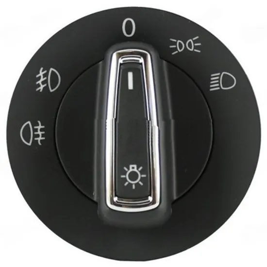 Comutator lumini SKODA FABIA 3 2014->2020 Buton comanda faruri cu Proiector (cromat) (10pin) Perioada 2014 2015 2016 2017 2018