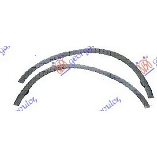 Bandou Aripa fata HONDA CR-V 3 2006->2012 Ornament overfender aripa fata stanga Perioada 2006 2007 2008 2009 2010 2011 2012 2013