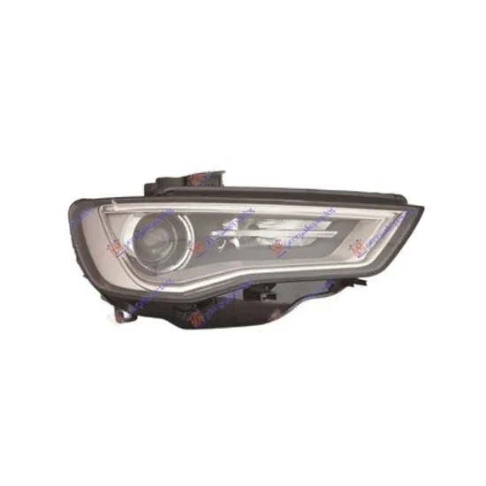 Faruri AUDI A3 8VS, 8VM SEDAN 2013->2020 Far Bi-XENON cu daylight lampa LED gri E dreapta Perioada 2013 2014 2015 2016