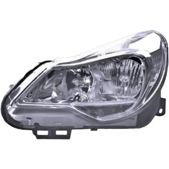 Far stanga OPEL CORSA D 2006->2014 perioada 2006 2007 2008 2009 2010 2011 2012 2013 2014 de la an de fabricatie 01/2011, cu motor reglaj, semnal transparent, cu reglaj electric, cu lumina de zi, cu bec H7/H1,