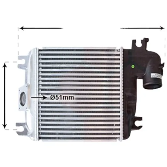 Intercooler TOYOTA HILUX 7 2004->2015 pentru 3.0 D-4D 4WD , perioada 2008 2009 2010 2011 2012