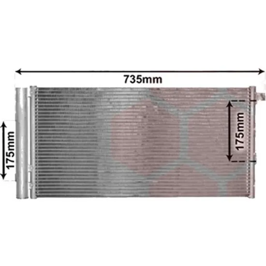 Radiator aer conditionat RENAULT CAPTUR 2 2020-> pentru TCe 100 , perioada 2020 2021 2022 2023 2024 2025