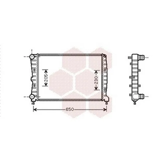 Radiator Motor ALFA ROMEO GTV 1995->2005 Radiator apa pentru 1,8 - 2,0 16V - 2.0 JTS (58x40) benzina. Perioada 2003 2004 2005 2006 2007 2008 2009