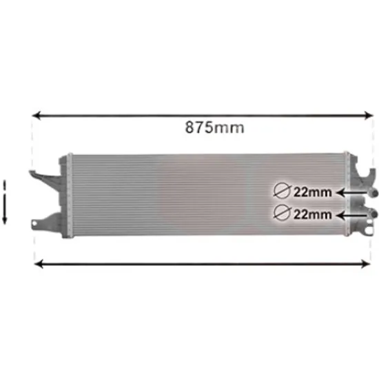 Radiator apa VW CARAVELLE 6 2015-> 2.0 TDI 75KW 102CP , pentru motor CAAB, CXGB perioada 2015 2016,2017,2018 2019