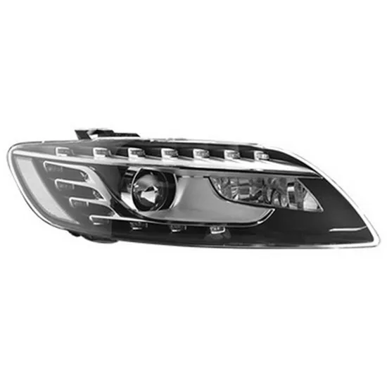 Far dreapta AUDI Q7 2006->2015 perioada 2009 2010 2011 2012 cu motor reglaj, fara unitate de control Xenon, cu xenon, cu reglaj distanta iluminare automat, cu bec D3S Lampa descarcare gaze