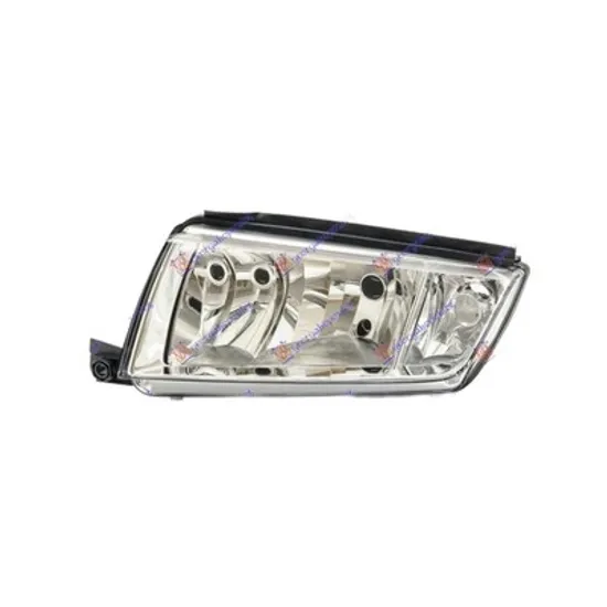Faruri SKODA FABIA 1 1999->2008 Far stanga cu reglaj el H7/H3 cromat Perioada 1999 2000 2001 2002 2003 2004 2005 2006 2007 2008