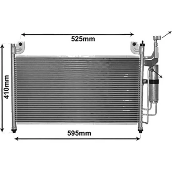 Radiator aer conditionat AUDI A3 Sportback 8VA; 8VF 2012->2020 1.4 TFSI 103KW 140CP , pentru motor CPTA perioada 2013 2014,2015,2016,2017 2018