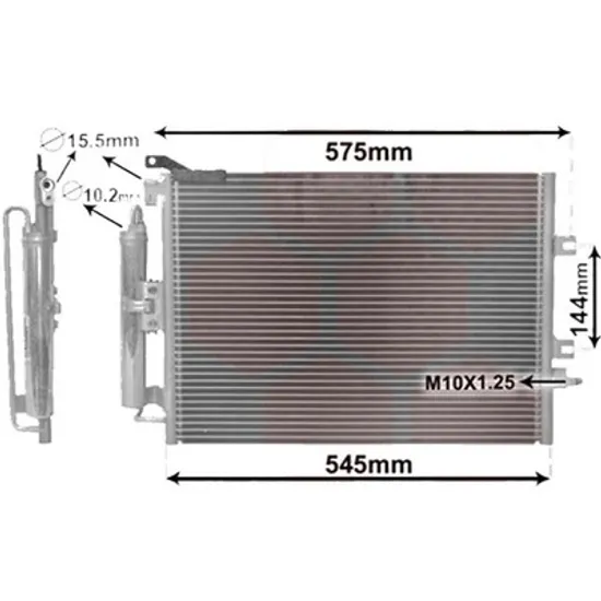 Radiator aer conditionat SEAT LEON 2019-> pentru 1.5 eTSI, perioada 2019 2020 2021 2022 2023 2024