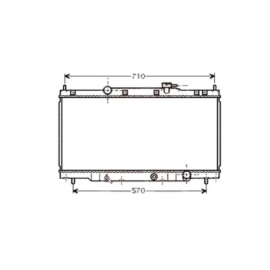 Radiator apa HONDA CR-V 2 2001->2007 pentru 2.0, perioada 2001 2002 2003 2004 2005 2006 2007