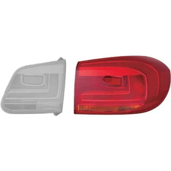 Lampa stop spate dreapta VW TIGUAN 5N 2007->2018 perioada 2011 2012 2013 2014 2015 2016 2017 2018 , semnal galben, exterior