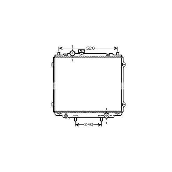 Radiator apa HYUNDAI TERRACAN 2001->2006 pentru 2.5 D, perioada 2001 2002 2003