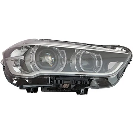 Far dreapta BMW X1 F48 2014-> perioada 2015 2016 2017 2018 2019 2020 pana la an de fabricatie 07/2016, fara motor reglaj, semnal transparent, cu reglaj electric, cu bec LED