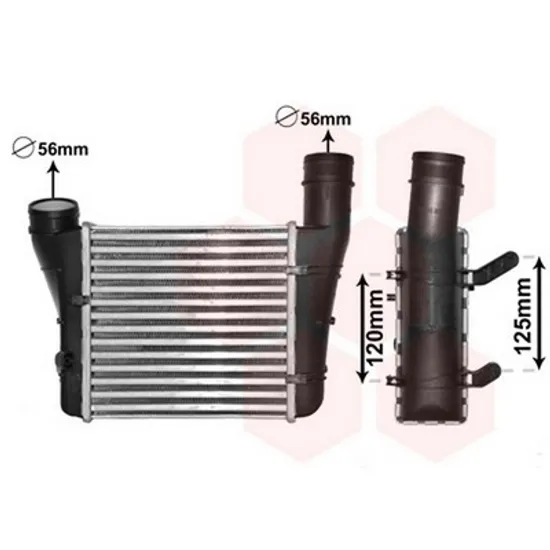 Intercooler AUDI A4 8EC, B7 2004->2008 Radiator intercooler 1,9TDi (22x21,5x6,2) 2001-> Perioada 2004 2005 2006 2007 2008