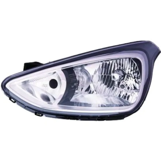 Far stanga HYUNDAI i10 2013->2020 perioada 2013 2014 2015 2016 2017 2018 , reglaj electric, cu bec H4, cu bec H7, cu bec PY21W, cu bec W5W