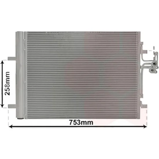 Radiator aer conditionat CITROEN C2 2003->2017, C3 Pluriel 2003-> pentru 1.6, perioada 2003 2004 2005 2006 2007 2008 2009 2010